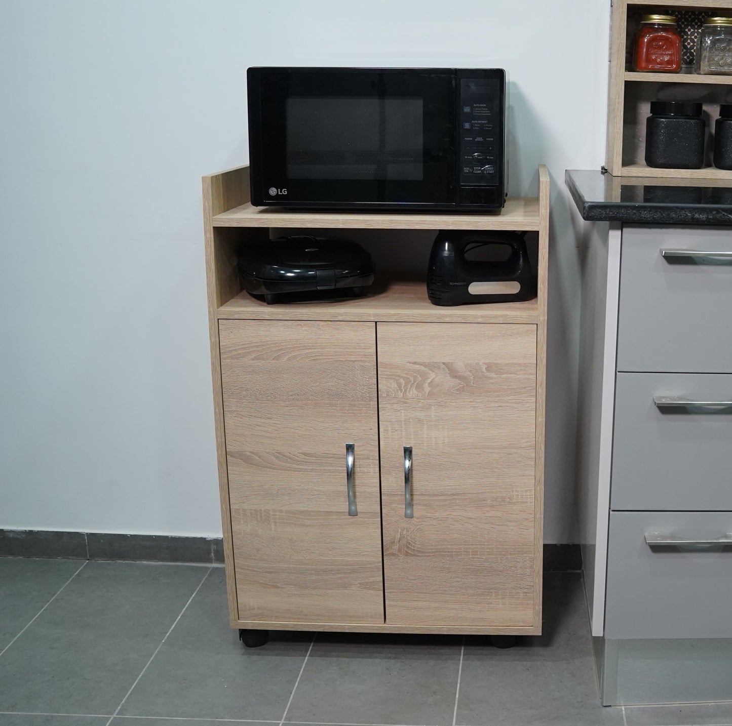 Rangement de cuisine avec roues