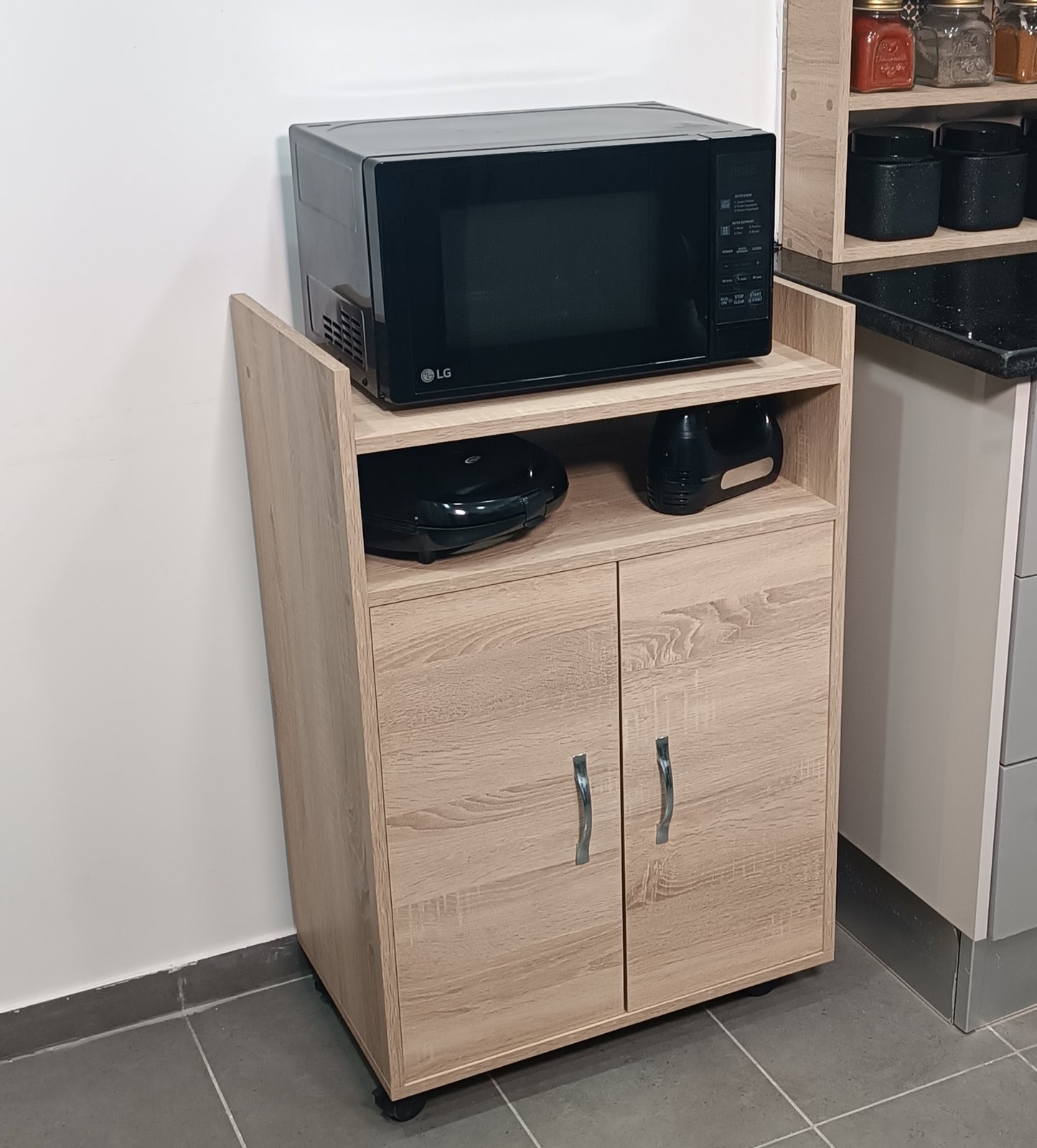 Rangement de cuisine avec roues