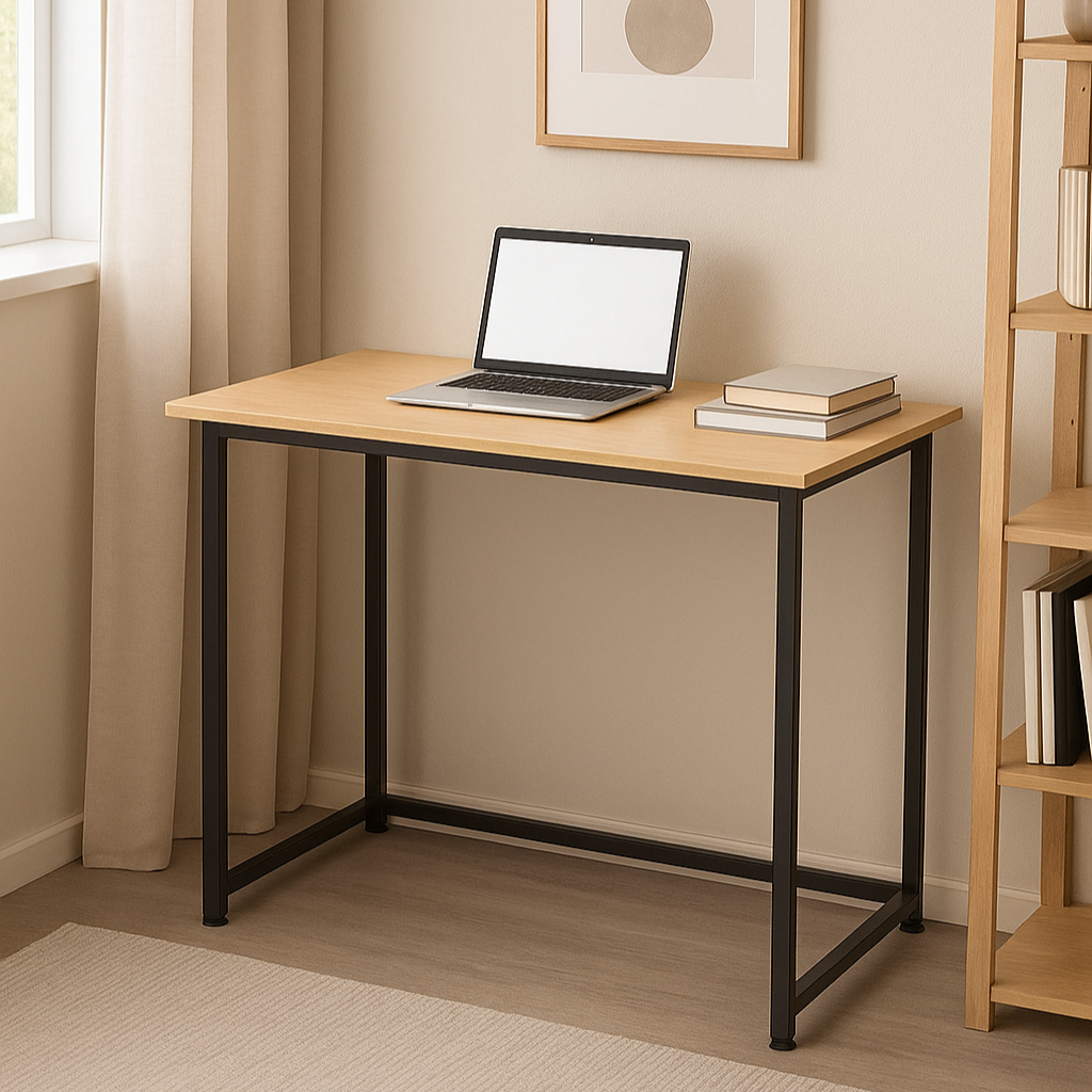 Bureau métallique pliable