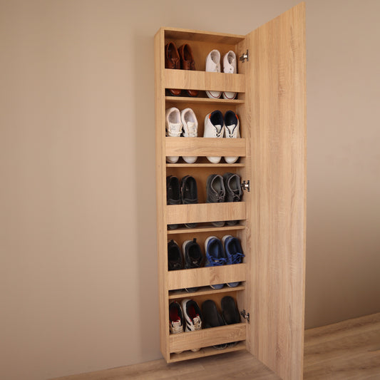 Porte chaussures suspendu avec miroir