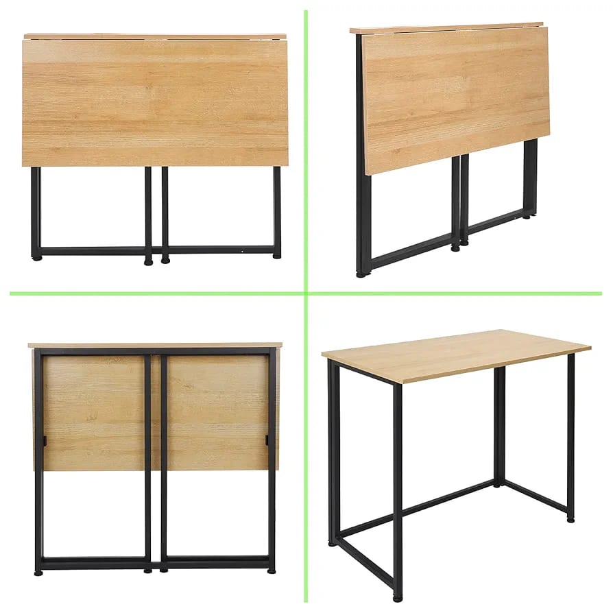 Bureau métallique pliable
