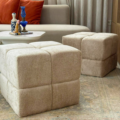 Pouf carré vue d'ensemble – Decotek